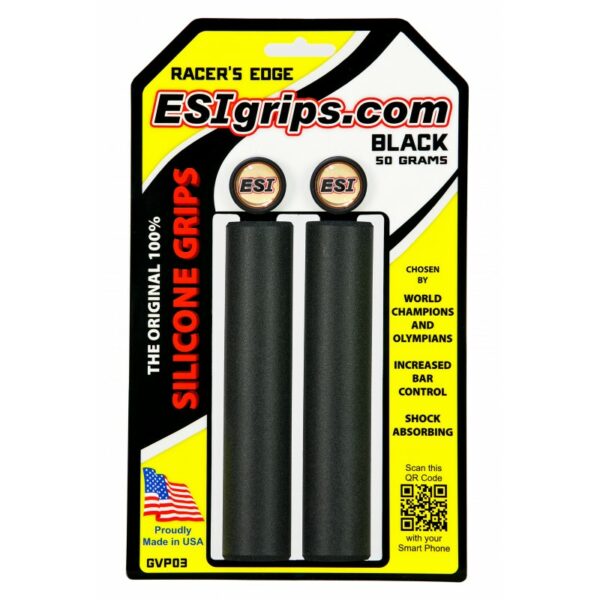 Punhos 100% silicone ESIGrips Racer's Edge Preto