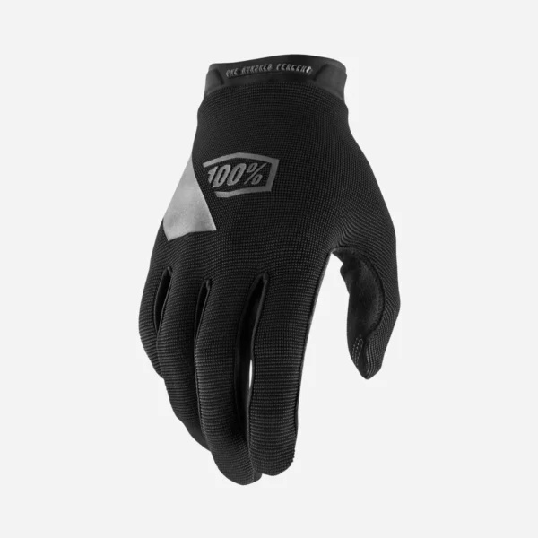 Luvas de Ciclismo 100% Ridecamp Preto Cinza L