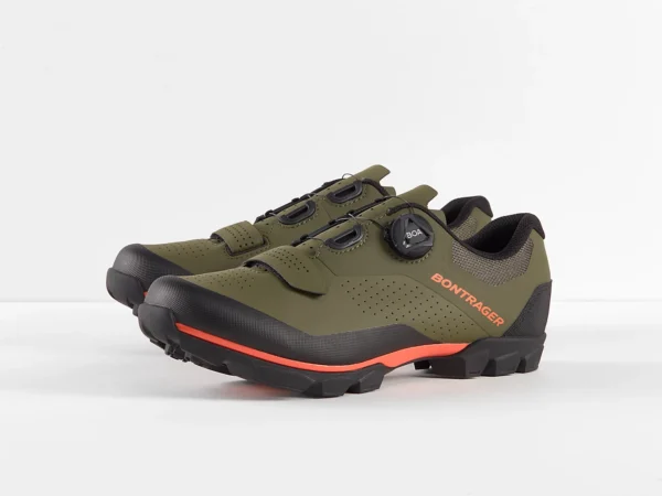 Sapatos Montanha Bontrager Foray Cinzento Azeitona Laranja Radioativo 42 - Image 4