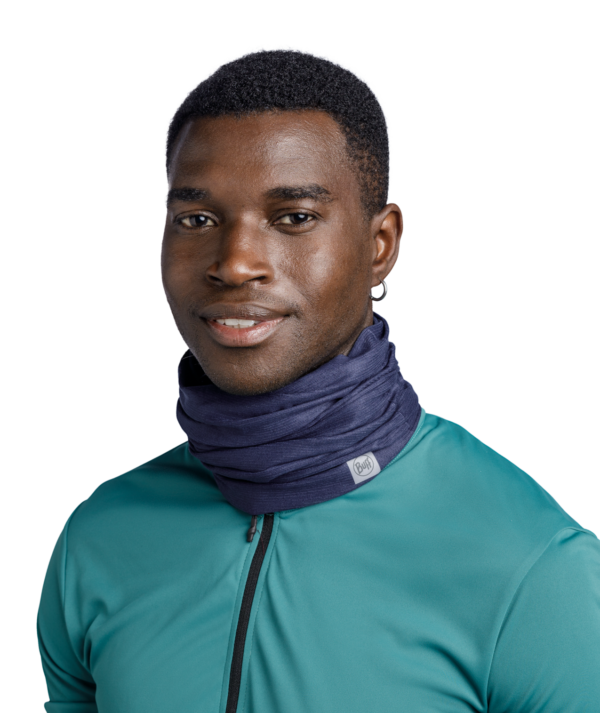 Lenço chaminé multifuncional Buff Coolnet UV Solid Night Blue - Image 2