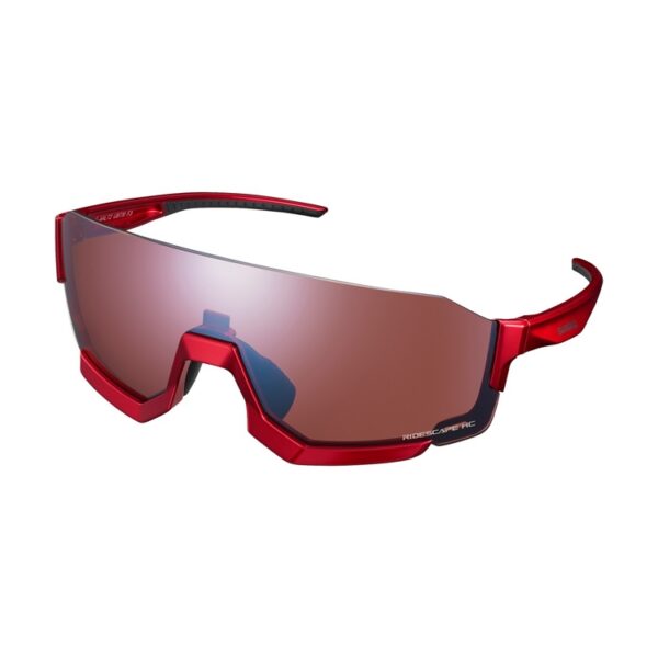 Óculos de ciclismo Shimano Aerolite Vermelho lente Ridescape HC