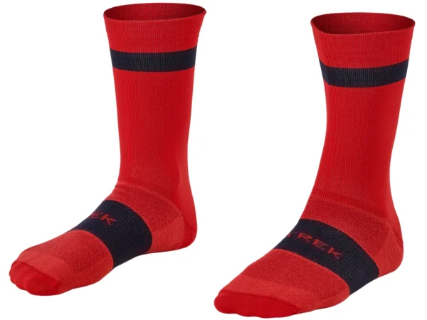 Meias de Ciclismo Trek Race Crew Vermelho Víbora M 39-41