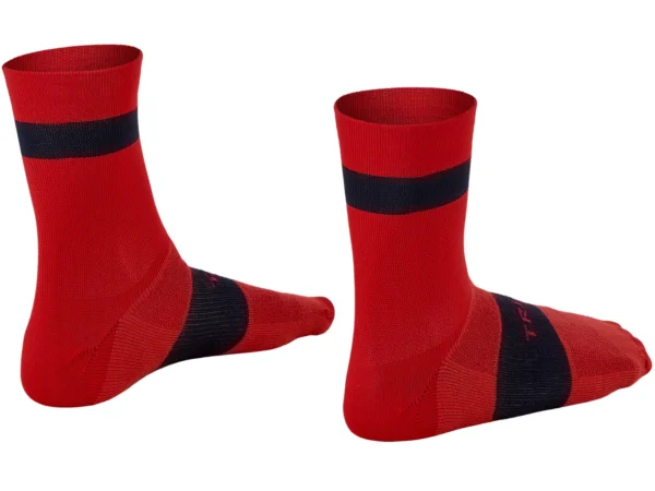 Meias de Ciclismo Trek Race Quarter Vermelho Víbora M 39-41 - Image 2