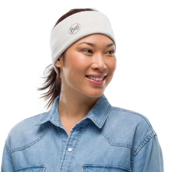 Lenço chaminé multifuncional Buff Merino Lightweight Solid Cloud - Image 2