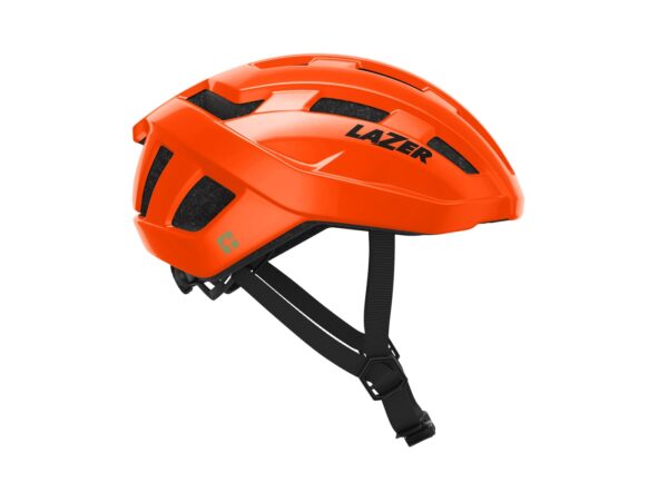 Capacete de ciclismo Lazer Tempo KinetiCore Laranja tamanho único 54-61