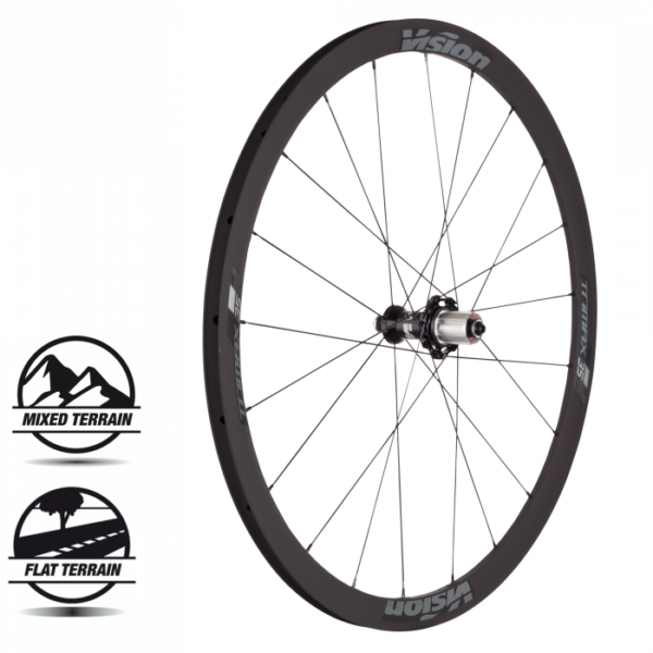 Par Rodas Estrada Vision Trimax 35 KB Alumínio Rim Brake
