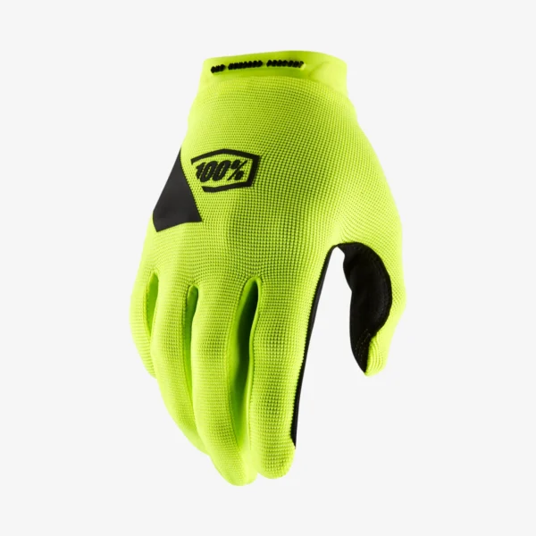 Luvas de Ciclismo 100% Ridecamp Amarelo Fluo L