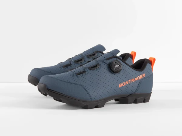 Sapatos de Montanha Bontrager Evoke Azul Battleship/ Laranja Radioativo 40 - Image 4