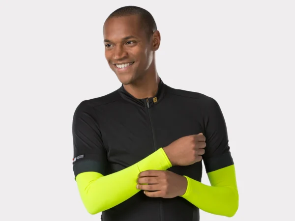 Manguitos Térmicos para Ciclismo Bontrager S Amarelo Radioativo - Image 2
