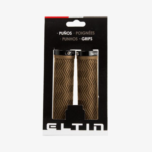 Punhos Eltin Borracha tipo Gel castanhos - Image 5