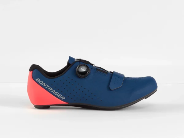 Sapatos Estrada Bontrager Circuit Nautical Navy Radioactive Coral 43