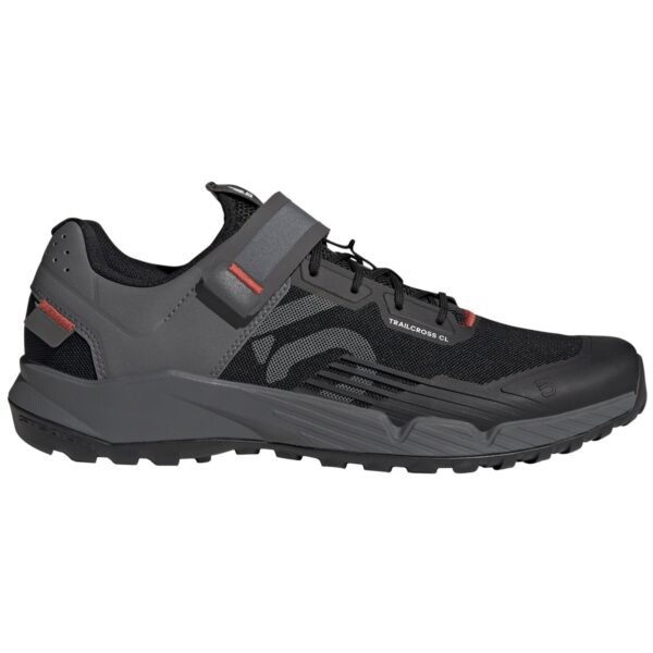 Sapato BTT Adidas Five Ten Trailcross Clip-in Preto Cinza Vermelho 44