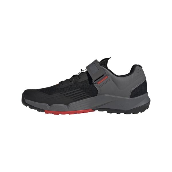 Sapato BTT Adidas Five Ten Trailcross Clip-in Preto Cinza Vermelho 44 - Image 4