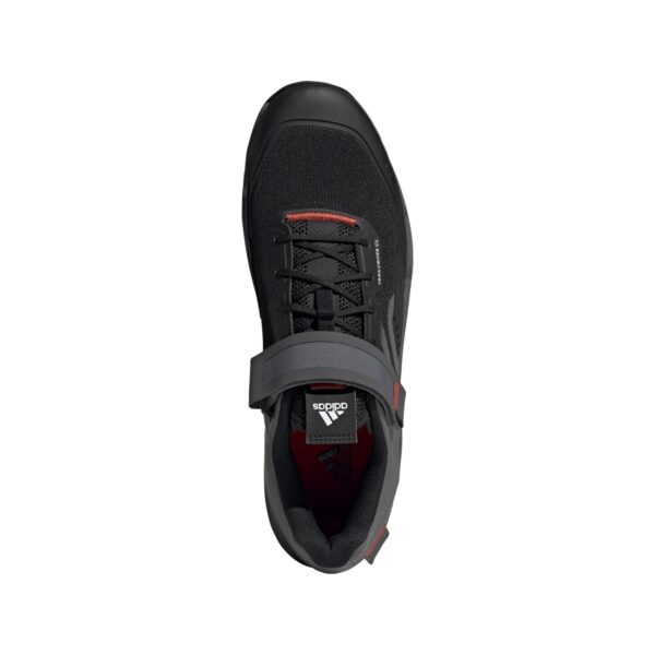 Sapato BTT Adidas Five Ten Trailcross Clip-in Preto Cinza Vermelho 44 - Image 3