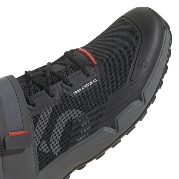 Sapato BTT Adidas Five Ten Trailcross Clip-in Preto Cinza Vermelho 44 - Image 8