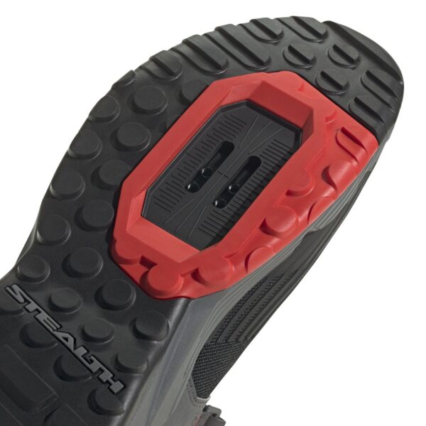 Sapato BTT Adidas Five Ten Trailcross Clip-in Preto Cinza Vermelho 44 - Image 7