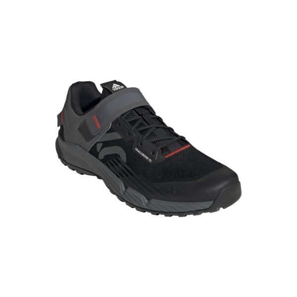 Sapato BTT Adidas Five Ten Trailcross Clip-in Preto Cinza Vermelho 44 - Image 5