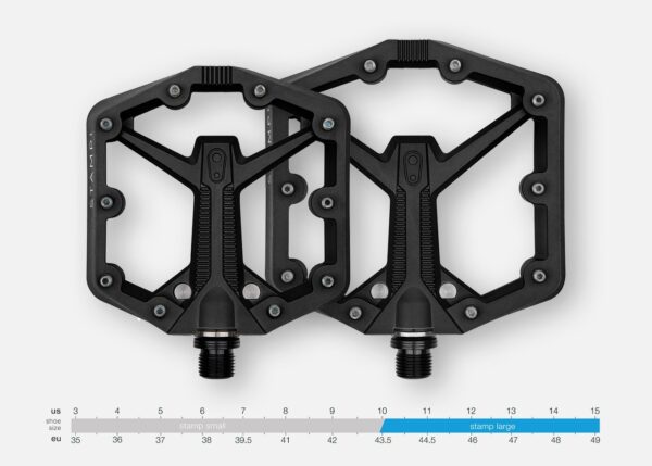 Pedais plataforma Crankbrothers Stamp 1 Preto Gen 2 L - Image 4